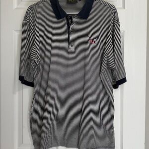 Bobby Jones Navy and White Striped Polo